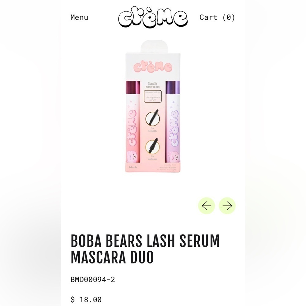 The Crème Shop Serum Mascara